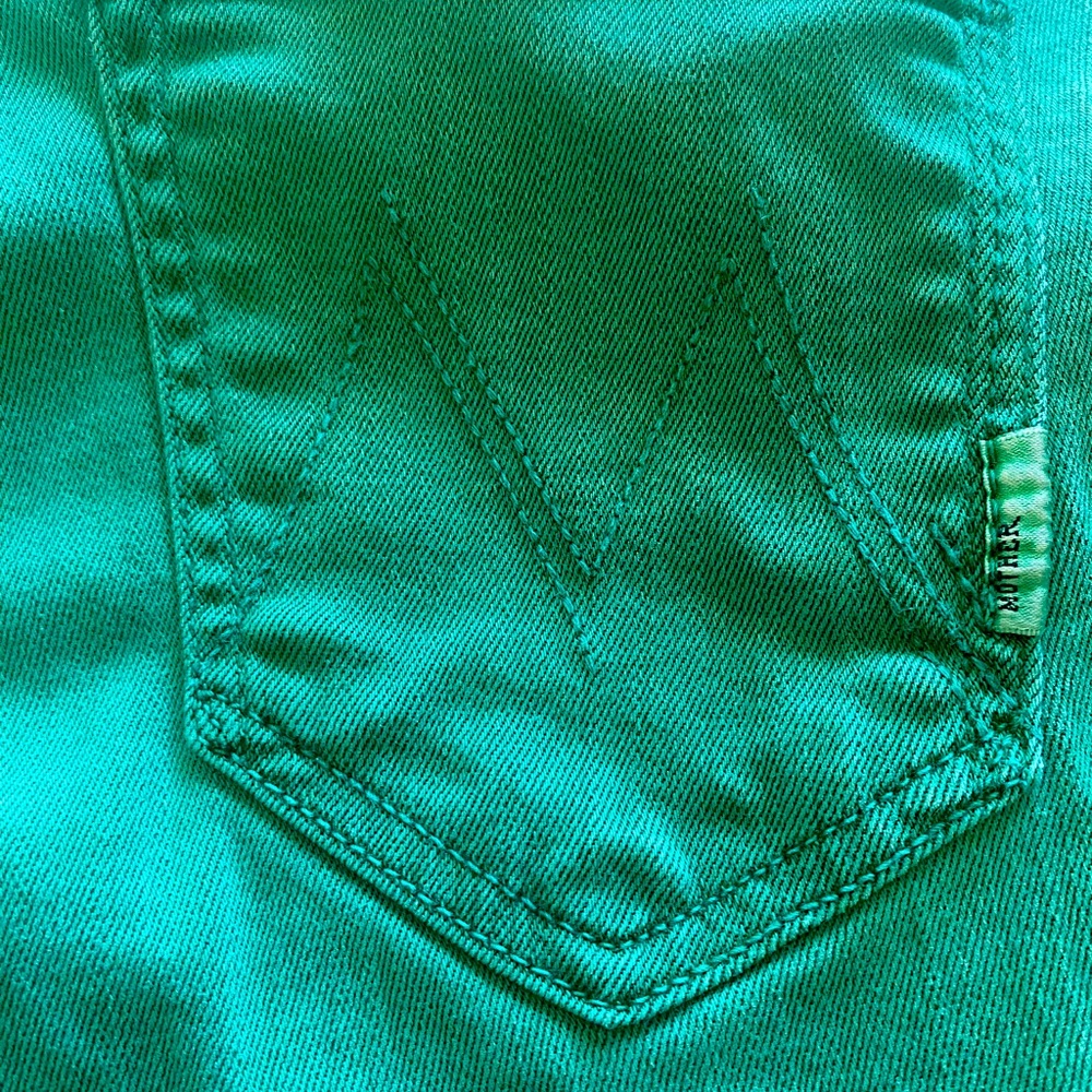 Mother Looker Green Size 28